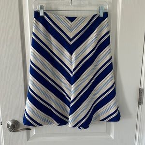 A Line Chevron Print Skirt - BR